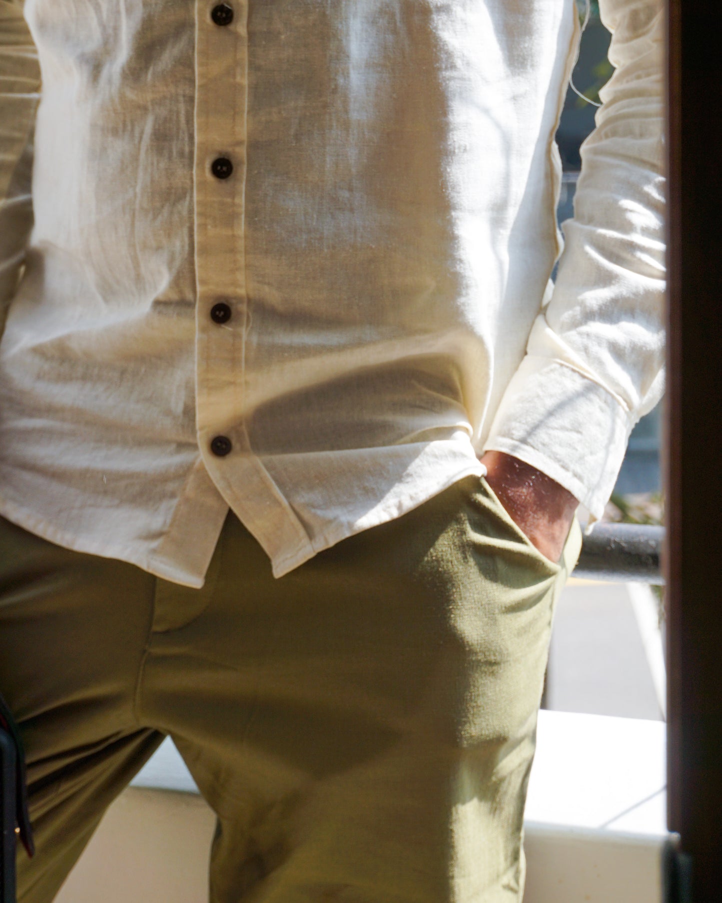 Kayo Linen Pants - Khaki